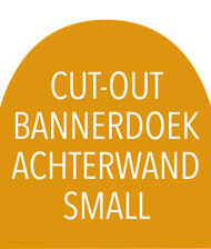 Achterwand Small BannerBoog / cut-out
